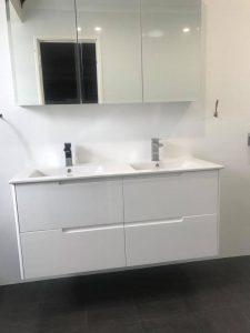 New sink cabinet that was installed for a customer in Perth