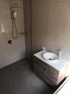 Shower plumbing work that was done for a customer in Perth that was having bathroom rennovations done