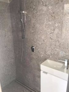 Another picture of the bathroom shower rennovation job we did