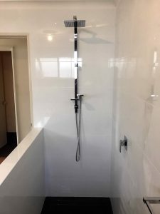 Shower makerover with new tiling done