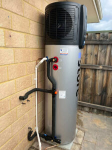 A water heater pump we installed for a customer
