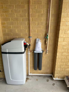 Water softner installed in a customers home
